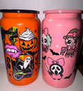 Halloween themed stainless steel tumbler
